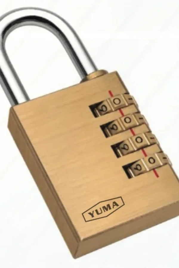 Yuma Pirinç Şifreli Asma Kilit - 4 Basamaklı 50mm