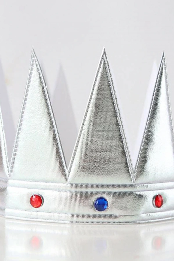 Yumuşak Gümüş Kral Tacı 55 cm