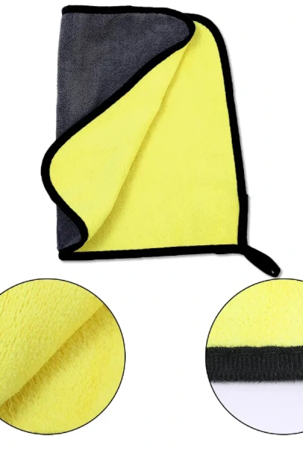 Yünlü Mikrofiber Araba Temizlik Bezi 50x70 cm