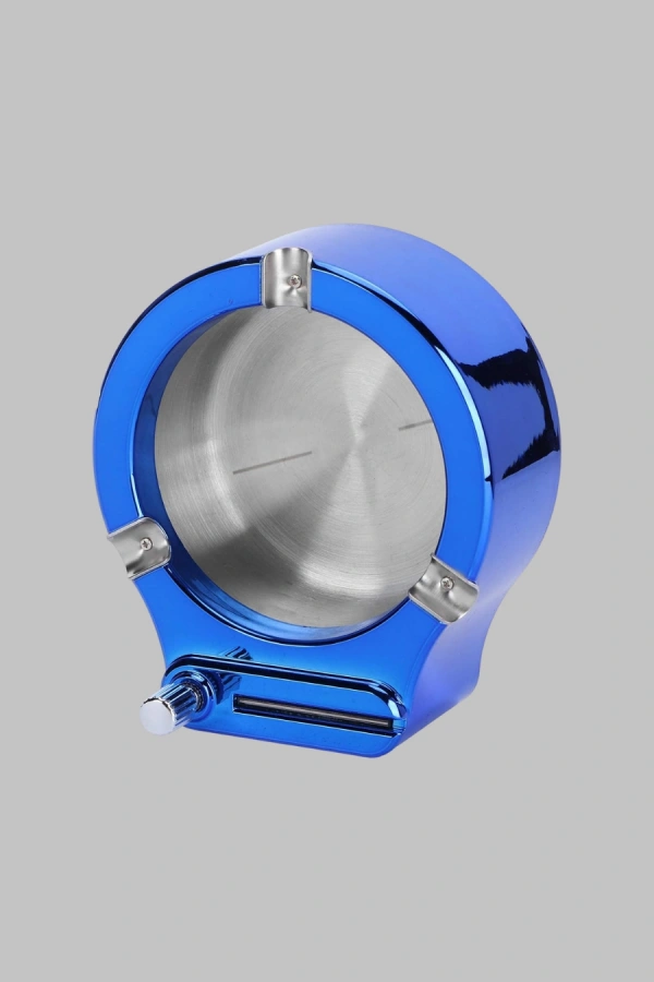 Yuvarlak Metal Küllük Çakmak Entegreli Dayanıklı Yapı
