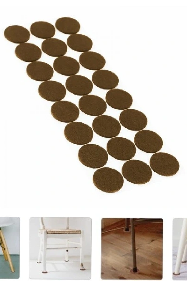 Yuvarlak Mobilya Koruyucu Keçe 24lü Paket