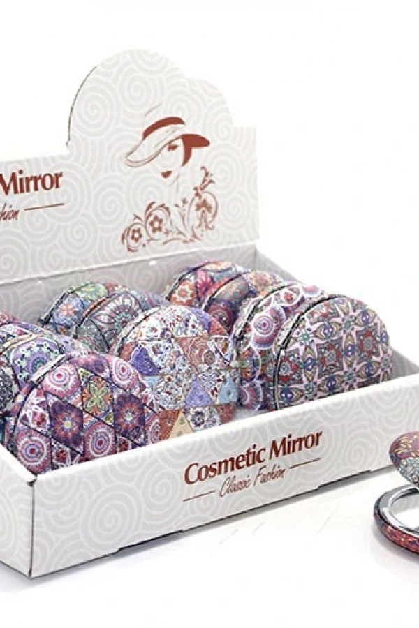 Yuvarlak Taşlı El Aynası Kalın