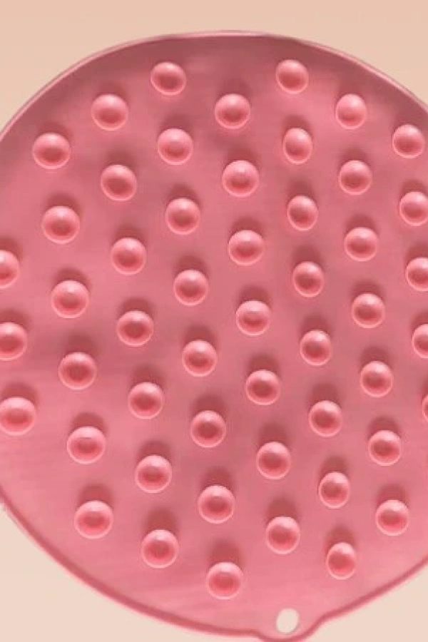 Yuvarlak Vantuzlu Banyo Sırt Kese Matı 26 cm