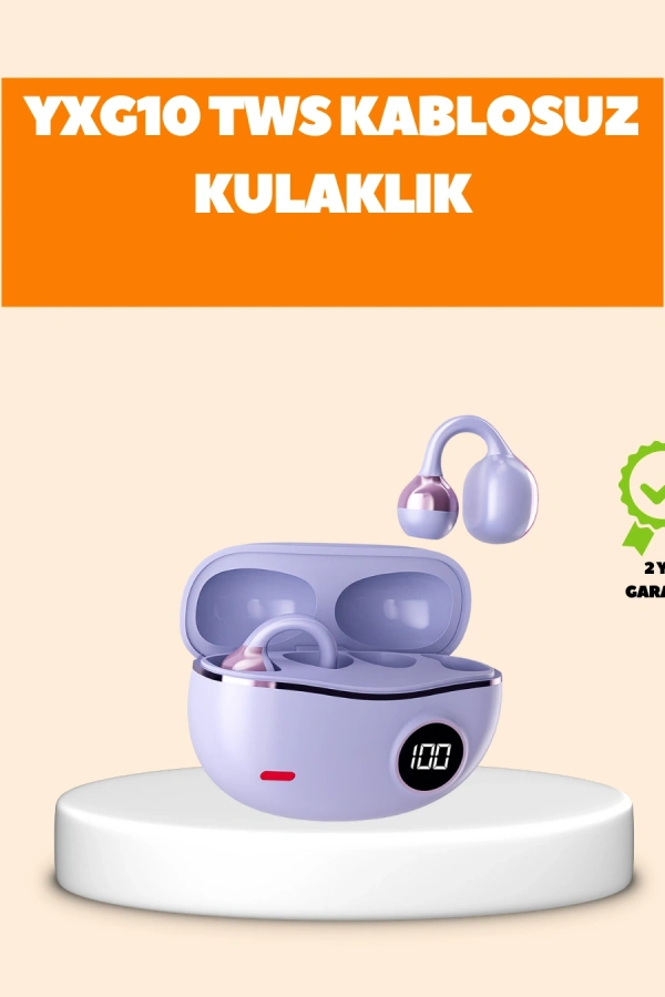 YXG10 Klipsli Açık Kulaklık – Spor İçin Uygun, APTX Ses, Ergonomik Yapı