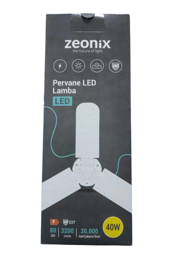 ZEONİX 40W 3 KANATLI PERVANE AMPUL