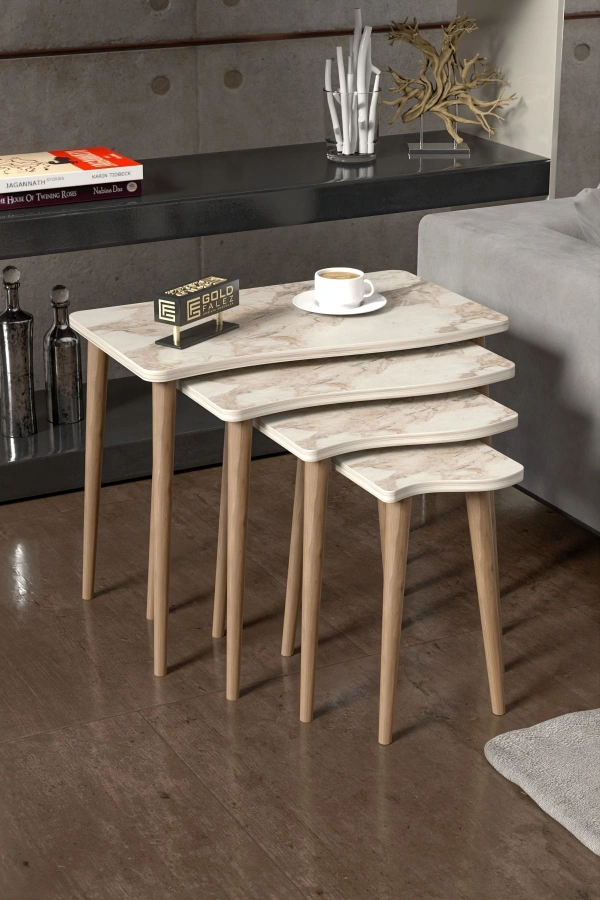 Zigon Sehpa Ahşap 4lü Efes KR