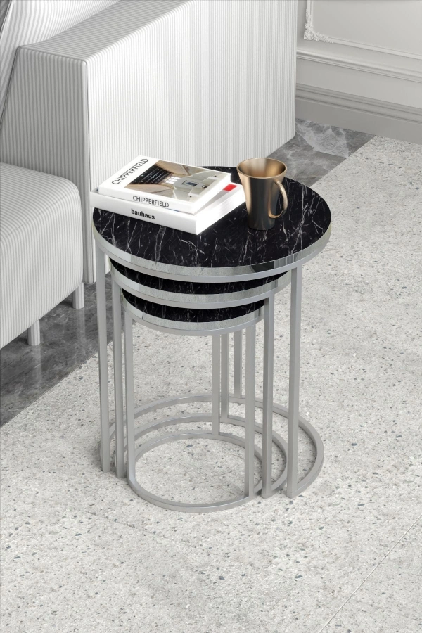 ZİGON SEHPA C LÜX GÜMÜŞ BENDİR