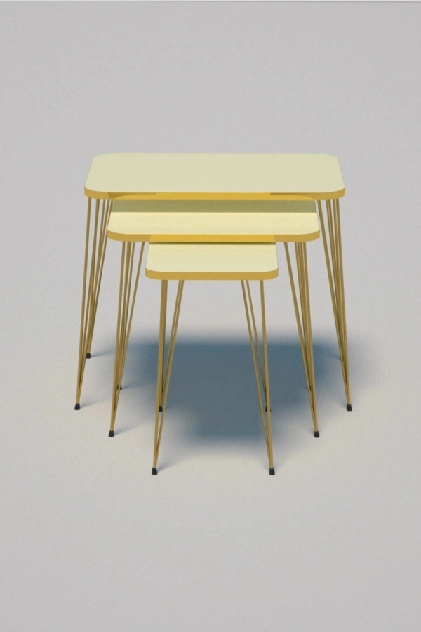 Zigon Sehpa Kr Gold Krem Tel