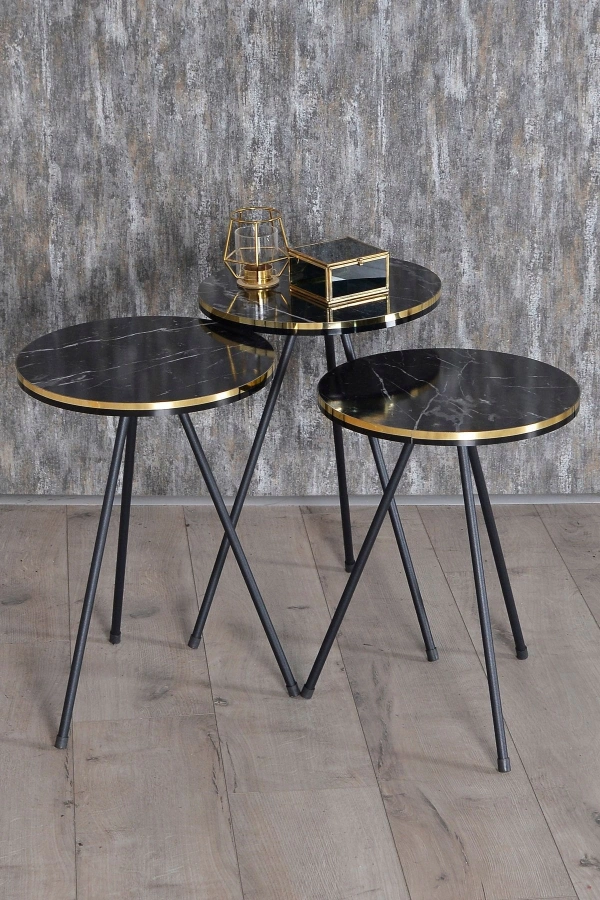 Zigon Sehpa Kr Gümüş Beyaz Tel