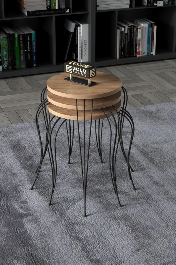 ZİGON SEHPA LÜKENS ANTRASİT CEVİZ