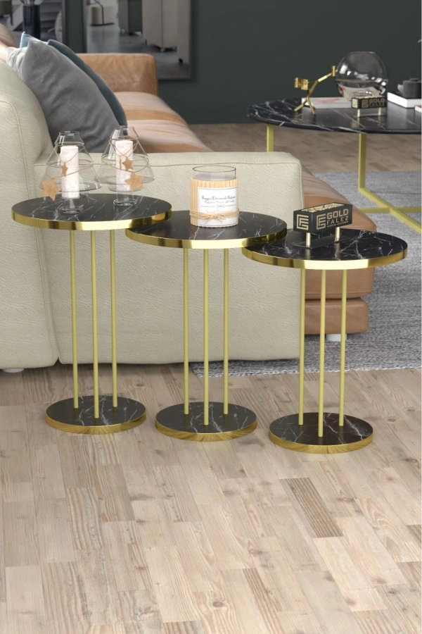 Zigon Sehpa Terra Bendir Gold