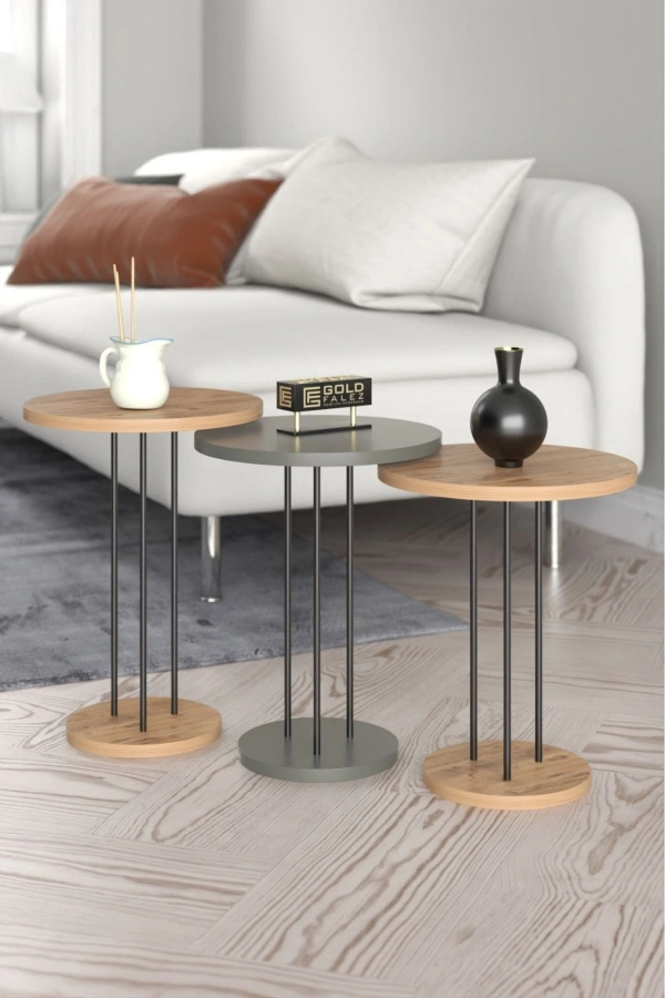 Zigon Sehpa Terra Ceviz Antrasit