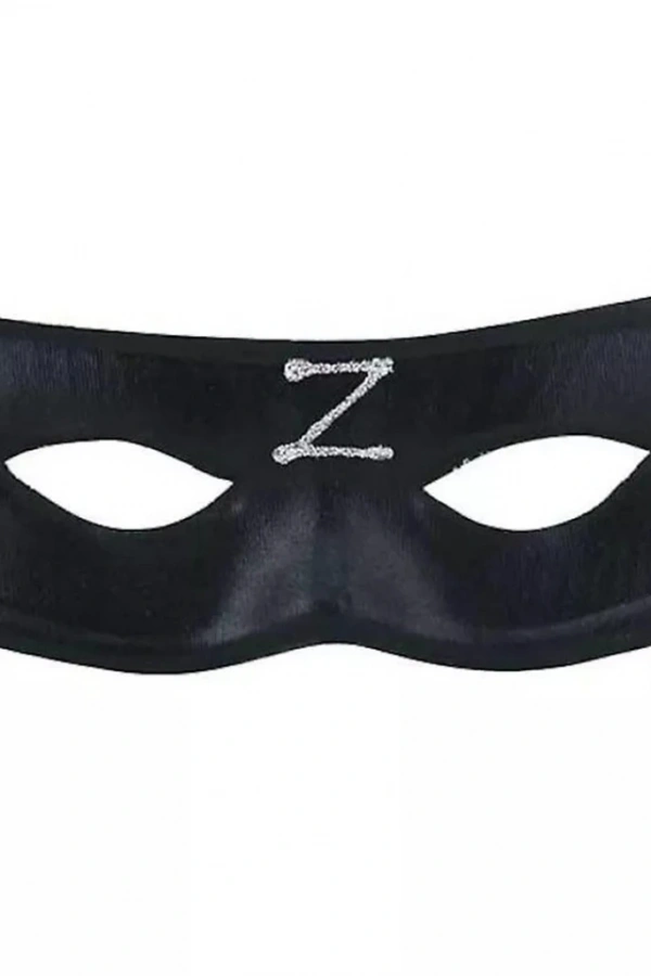 Zorro Maskesi Z Baskılı Lastikli
