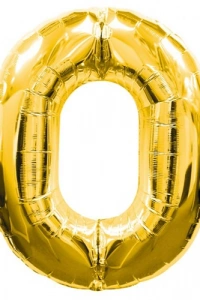 0 Rakamlı Folyo Balon Gold Renk  40 inç