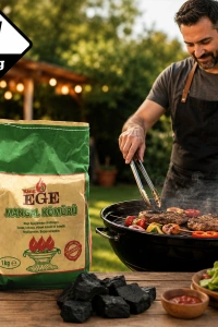 1 kg Mangal Kömürü - Çıra Hediyeli - Meşe Kömürü