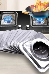 10 Adet Alüminyum Ocak Koruyucu Folyo
