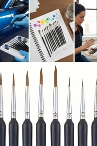 10 Adet Hobi ve Araba İnce Detay Rötuş Fırça Seti