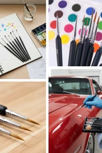 10 Adet Hobi ve Araba İnce Detay Rötuş Fırça Seti