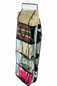 10 Bölmeli Dolap İçi Şeffaf Çanta Organizeri