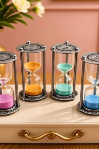 10 Dakikalık Metal Vintage Kum Saati