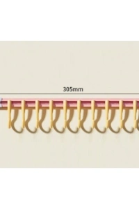 10 Kancalı Raylı Mutfak ve Banyo Düzenleyici Askı