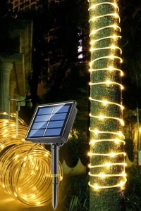 10 Metre Güneş Enerjili Hortum LED Işık