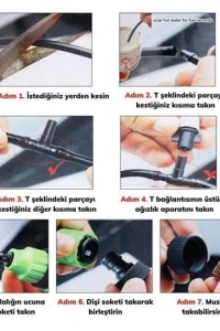 10 Metre Kendin Yap Açık Alan Serinletme ve Nemlendirme Sistemi