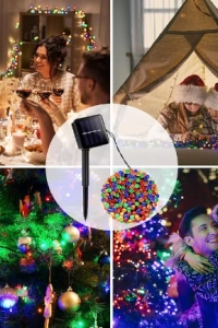 100 Led RGB Solar 12m