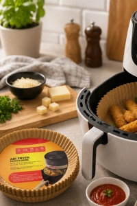 100 Parça Airfryer Kağıdı Tek Kullanımlık Temiz Pişirme Kağıdı