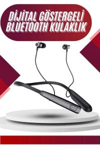 100 Saat Bluetooth Kulaklık Dijital Göstergeli ANC Özelliği Kablolu