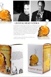 1000 ml Crystal Head Kuru Kafa İçecek Şişesi
