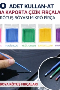 100’lü Mini Tek Kullanımlık Araba Rötuş Fırçası