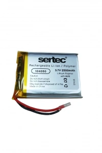 104050 3.7V 2500mAh Li-Polymer Pil (Devreli/1.5A)