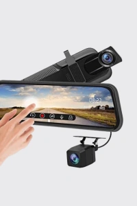 1080P Çift Kameralı Dokunmatik Dikiz Aynası G Sensörlü