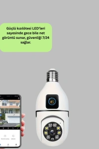 1080P WiFi Ampul Kamerası