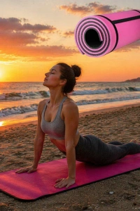 10MM YOGA MATI PEMBE