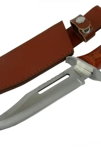 111 Rambo Bıçağı 32 cm - Ahşap Metal Saplı, Perçinli
