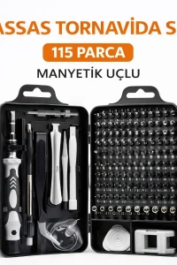 115 Parça Manyetik Uçlu Hassas Tornavida Seti