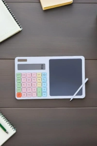 12 Haneli Hesap Makinesi - LCD Yazı Tahtalı - Dijital Kalemli