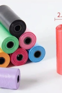 12li Köpek Dışkı Poşeti Düz Renkli Set