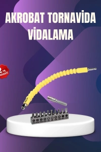 12 Parça Vidalama Uç Seti Akrobat Tasarım Dayanıklı Metal