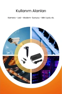 12V 5A 5.5 * 2.5mm 60W Led ve Modem Adaptörü