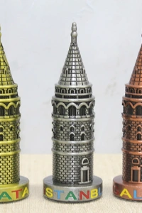 13 cm Metal Galata Kulesi
