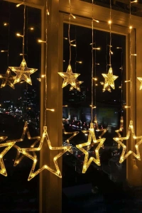 138 Ledli Yıldız Perde Işık 3 Metre