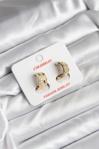 14K Gold Renk Kaplama CM Kadın Küpe