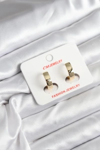 14K Gold Renk Kaplama CM Kadın Küpe