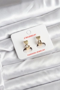 14K Gold Renk Kaplama CM Kadın Küpe