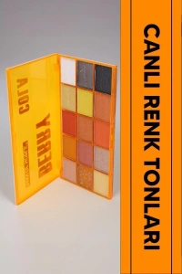 15 Renkli Sedefli Mat Far Paleti - 2li Set