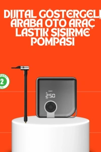 150 PSI Yüksek Basınç Kapasiteli Kablosuz Lastik Pompası