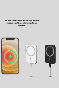 15W Araç Telefon Tutucu Kablosuz Hızlı Şarj Özellikli